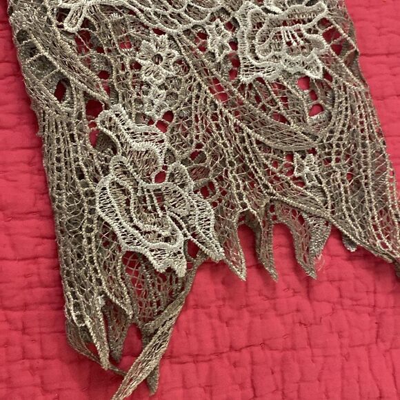 Women's Lace Overlay Jeans, M - Picture 4 of 7